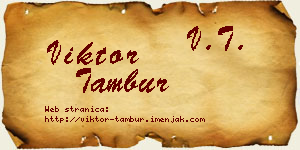 Viktor Tambur vizit kartica